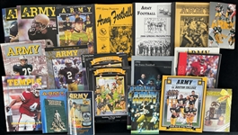 1980s-1990s U.S. Army Football Media Guides, Programs, Newspapers & more (Lot of 100+)