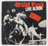 1970 Grand Funk Railroad Grand Funk Live Album Double LP Record Album w/ Milwaukee Arena Ticket Stub
