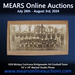 1920 Mickey Cochrane Bridgewater AA Football Team 10" x 18" Matted Studio Photo
