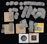 1902-60 Buffalo Nickel Coin Collection - Lot of 70 w/ 1902 Quarter & 1960 Penny