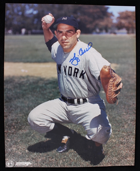 1946-63 Yogi Berra New York Yankees Autographed 8"x10" Color Photo (JSA)