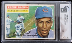 1955 Ernie Banks Chicago Cubs Topps Trading Card #15 (Slabbed EX-5)