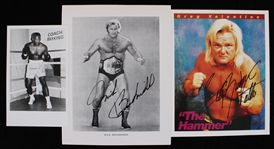 1954-87 Nick Bockwinkel and Greg "The Hammer" Valentine Signed 8x10 Photos (Lot of 3) (JSA)