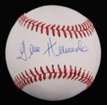 1989-94 Gene Hermanski (d.2010) Brooklyn Dodgers Signed White ROBNL (JSA)