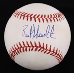 1995 Buck Showalter New York Yankees Signed OAL Budig Baseball (JSA)