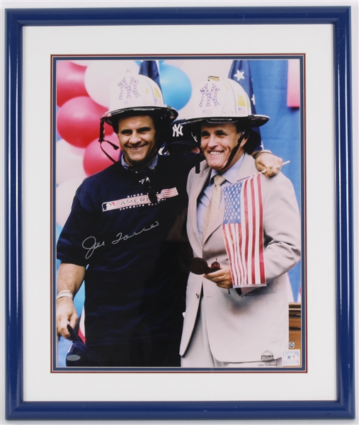 2000s Joe Torre New York Yankees Signed 22" x 26" Framed Photo (JSA/Steiner/MLB Hologram)