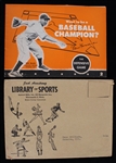1946 General Mills Want To Be A Baseball Champion by Lew Fonseca Booklet with Envelope (Lot of 2)