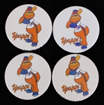 1980s Youppi! Montreal Expos 2" Pushback Buttons (Lot of 4)