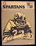 1971 West Allis High Spartans CSFL Semi Pro Football Guide