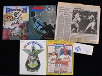 1970s-80s Baseball Football Publication Collection - Lot of 5 w/ Cleveland All Star Game Program, Hall of Fame Programs & More