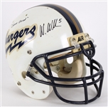 1997-99 Wes Welker Heritage Hall Cougars Signed Game Used High School Football Helmet (MEARS LOA/Beckett)