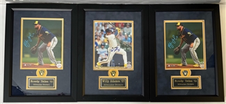 2020's Milwaukee Brewers Signed Framed & Matted Photo Collection - Lot of 5 w/ Corbin Burnes, Josh Hader, Willy Adames & Rowdy Tellez (*JSA*/Waukesha Sports Cards)