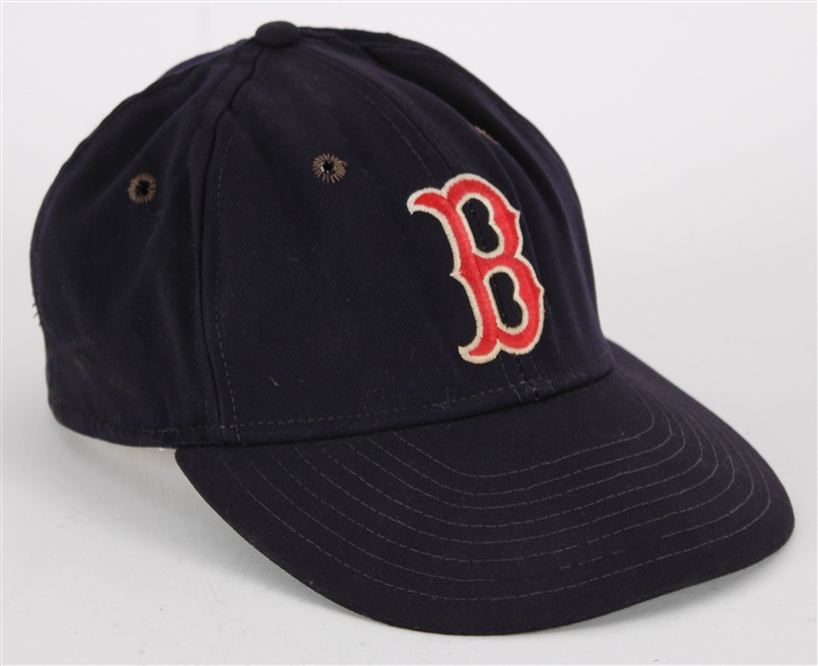 1979-88 Boston Red Sox Professional Model Game Worn Cap (MEARS LOA)
