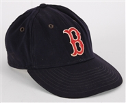 1979-88 Boston Red Sox Professional Model Game Worn Cap (MEARS LOA)