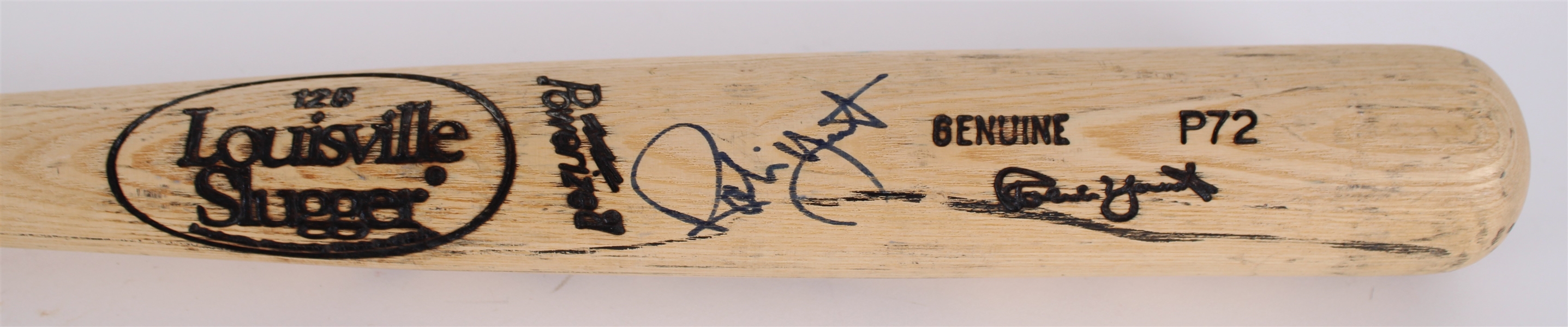 1990 Robin Yount Milwaukee Brewers Signed Louisville Slugger Professional Model Game Used Bat (MEARS A8/JSA)