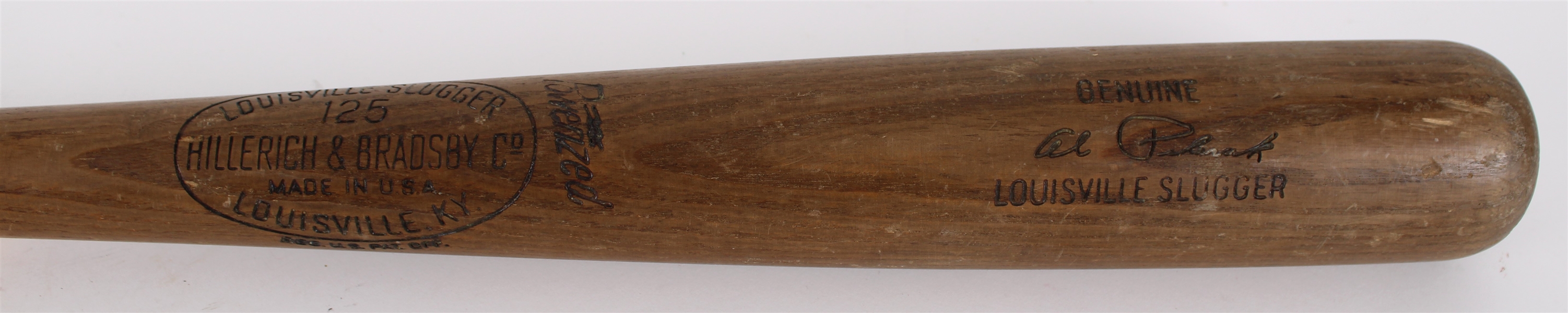 1961 Al Pilarcik KC Athletics / Chicago White Sox H&B Louisville Slugger Professional Model Game Used Bat (MEARS LOA)