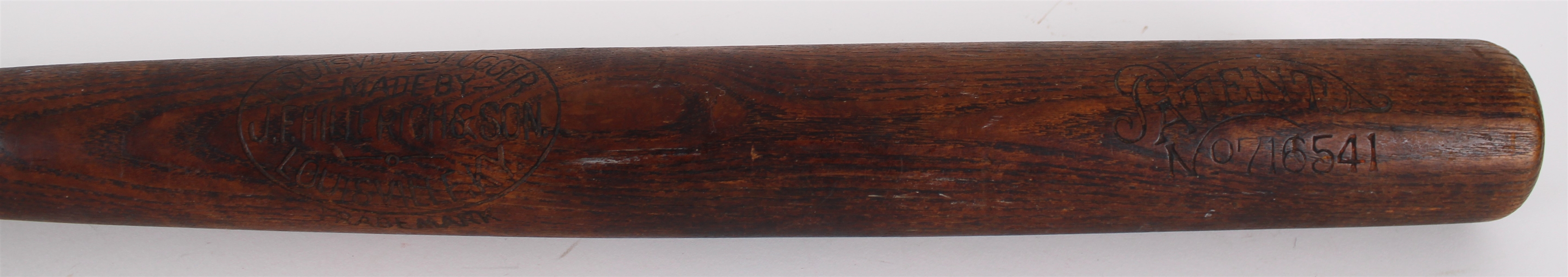 1903-05 JF Hillerich & Son Louisville Slugger Professional Model Game Used Patent No. 716541 Bat (MEARS LOA)