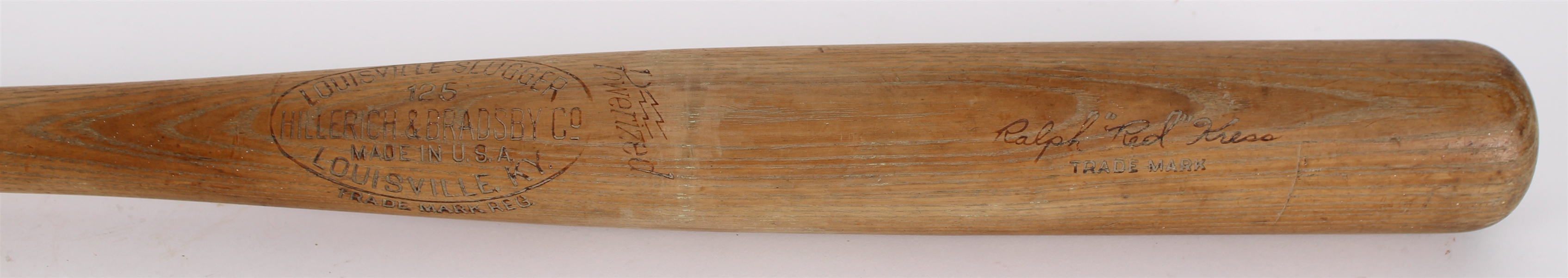 1935-38 Ralph "Red" Kress H&B Louisville Slugger Professional Model Game Used Bat (MEARS LOA)