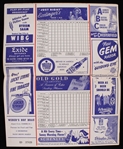 1947 Philadelphia Phillies Chicago Cubs Shibe Park Unscored Program