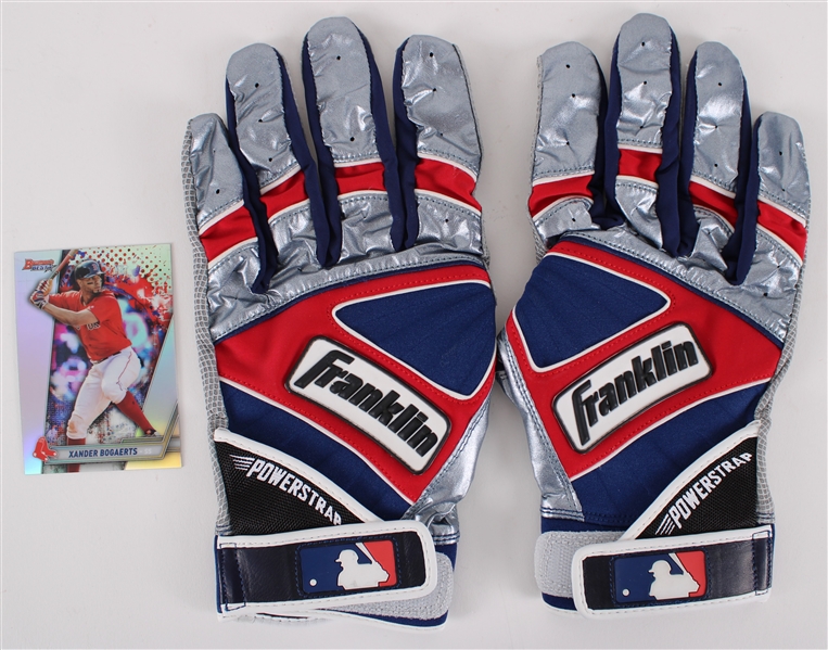 2016 Xander Bogaerts Boston Red Sox Game Worn Batting Gloves (MEARS LOA)