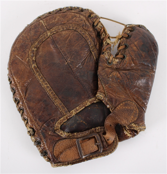 1920s Joe Hauser Philadelphia Athletics Signed Store Model First Base Mitt 