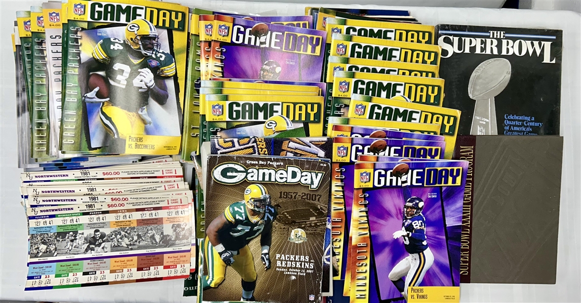 1980s-2000s Green Bay Packers Memorabilia (Lot of 90+)