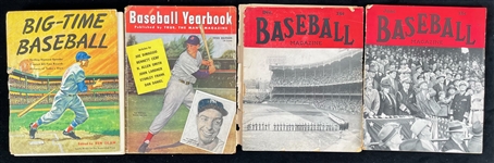 1940's-90's Baseball Publication Collection - Lot of 15 w/ My 66 Years In The Big Leagues by Connie Mack & More