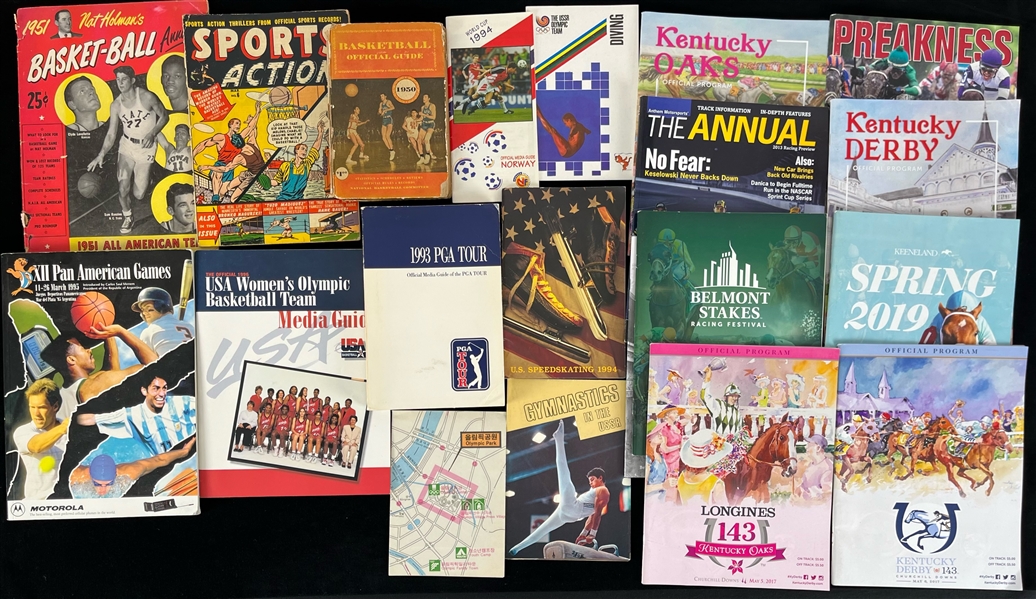 1950-2019 Horse Racing Olympics Publication Collection - Lot of 23