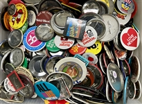 1980s-1990s Pinback Buttons, Magazines, Movie Posters (Lot of 200+)