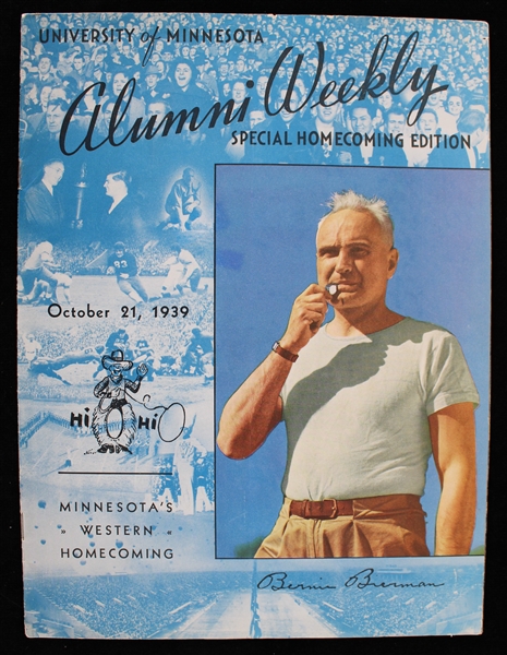 1939 University of Minnesota Alumni Weekly Special Homecoming Edition