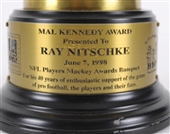 1998 Ray Nitschke Estate Green Bay Packers NFLPA Mal Kennedy Award Trophy (MEARS LOA)