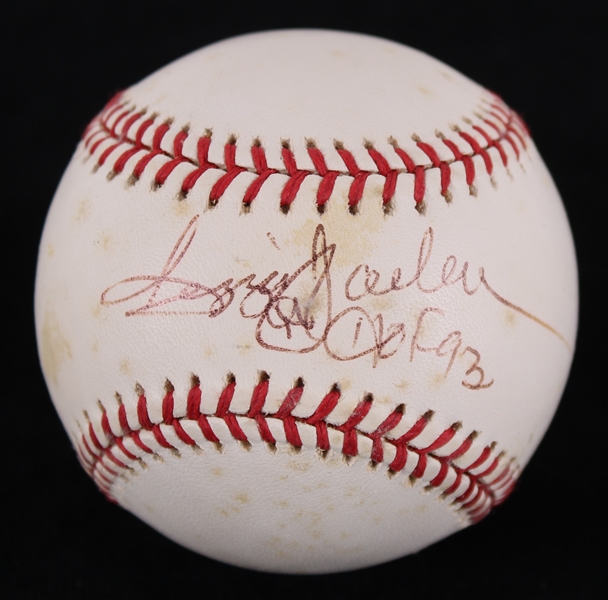 2000s Reggie Jackson New York Yankees Signed OML Selig Baseball *JSA*