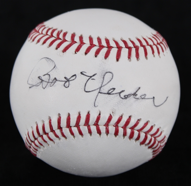 2010s Bob Uecker Milwaukee Brewers Signed OML Manfred Baseball (JSA)