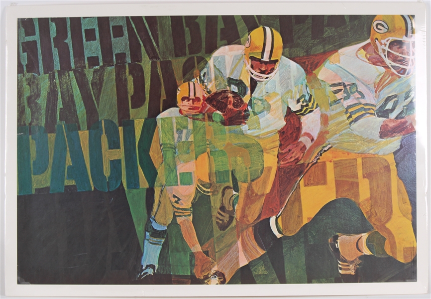 1972 Green Bay Packers NFL Bartell Series 24x36 Poster 