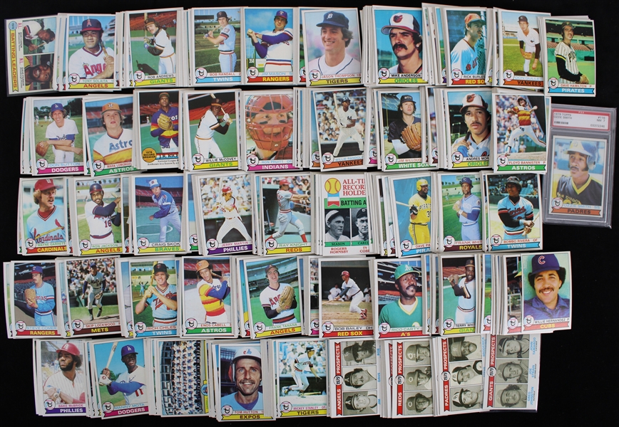 1979 High Grade Topps Hand Collated Baseball Trading Cards Complete Set of 726 w/ #116 Ozzie Smith Rookie Card PSA Slabbed NM 7 (Attention to Razor Sharp Corners)