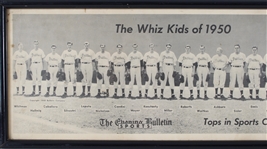 1950 Fightin' Phillies Whiz Kids 11x37 Framed Photo 