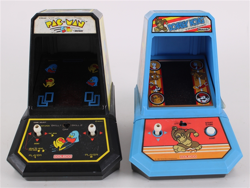 1981 Pac Man Donkey Kong Mini Coleco Arcade Games - Lot of 2 (Both are in great working order)