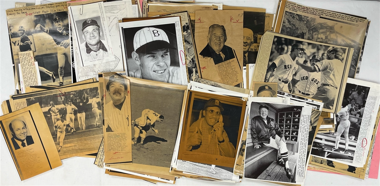 1970s-1990s Baseball, Football, Boxing 8x10 Press Photos (Lot of hundreds)