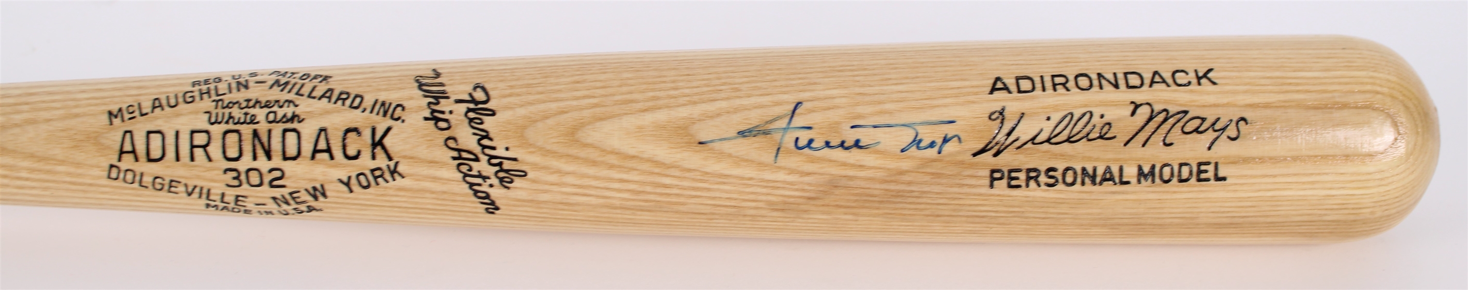 2012 Willie Mays San Francisco Giants Signed Adirondack Bat **Talkin Baseball COA / 373** 