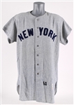 1963 New York Yankees Organizational Road Jersey (MEARS LOA) + Hector Lopez Signed 8" x 10" Photo *JSA*