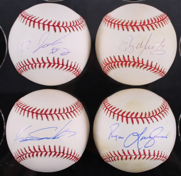 1990s-2000s Seattle Mariners Signed Baseball Collection - Lot of 4 w/ Edgar Martinez, Kenji Johjima, Kaz Sasaki & More (JSA) **366**