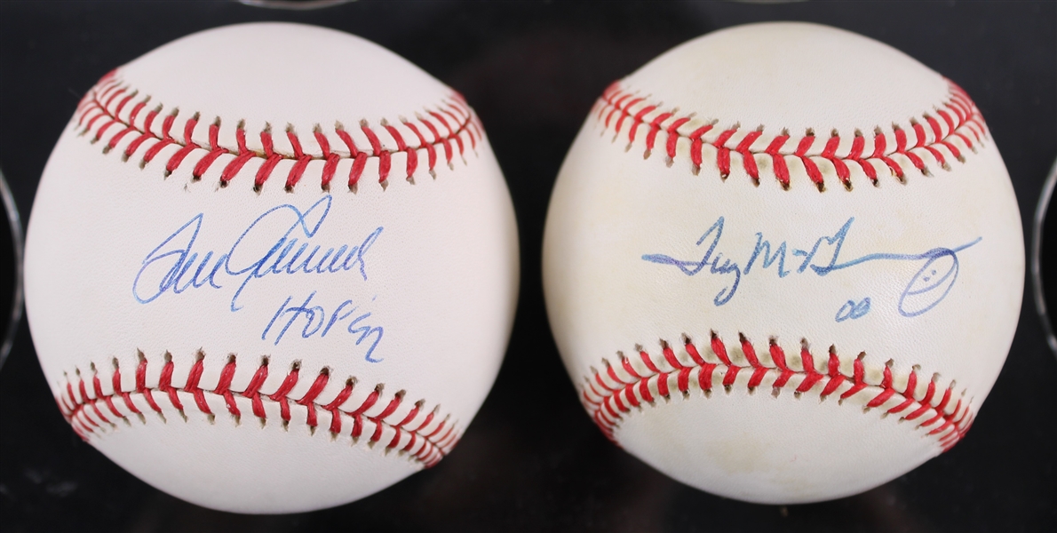 1995-99 Tom Seaver & Tug McGraw New York Mets Signed ONL Coleman Baseballs - Lot of 2 (JSA) **365**