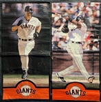 1998-2002 Barry Bonds Jeff Kent Robb Nen San Francisco Giants 35" x 71" Stadium Banners - Lot of 3 (MEARS LOA) **356** 