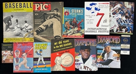 1940s-90s Baseball Publication Collection - Lot of 15 w/ My 66 Years In The Big Leagues by Connie Mack & More