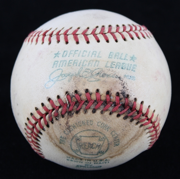 1973 Milwaukee Brewers Milwaukee County Stadium Game Used OAL Cronin Baseball (MEARS LOA) *Ray Nitschke Estate*