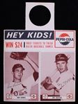 1963 Don Dennis Roy Majtyka Tulsa Oilers Hey Kids! Pepsi Cola Baseball Trading Card Premium