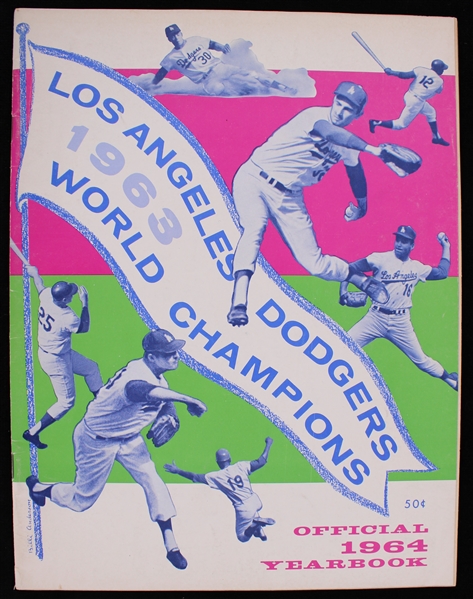 1964 Los Angeles Dodgers Team Yearbook