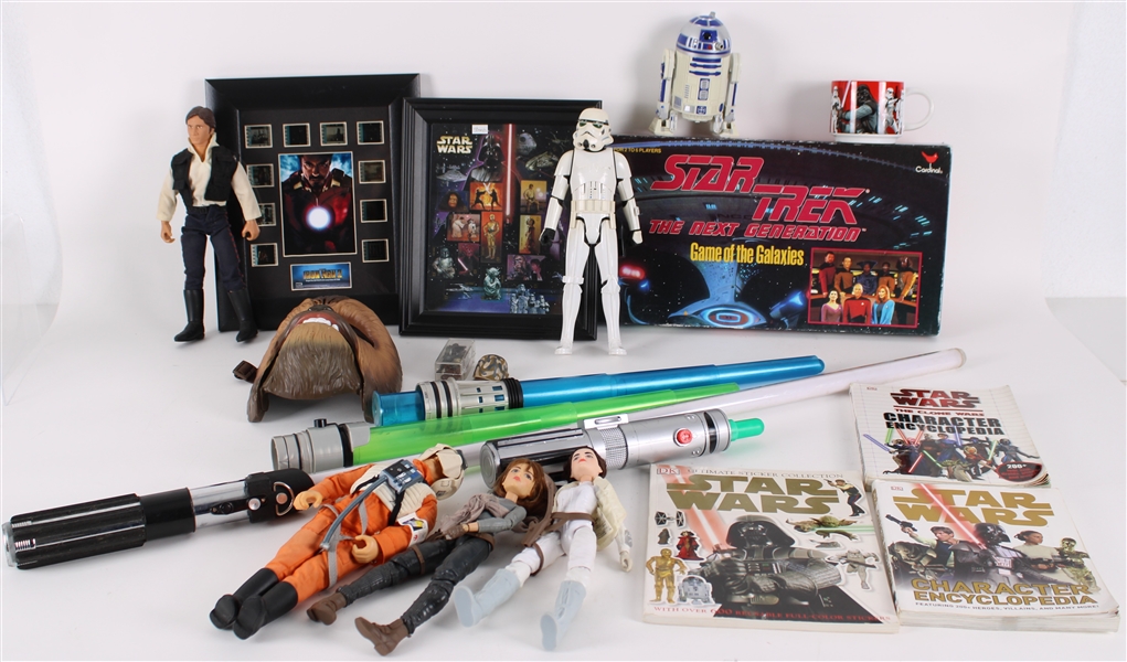 1980s Star Wars & Star Trek Figures, Game, Books and more (Lot of 18)