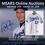 1993 David Cone Kansas City Royals Signed Game Worn Home Jersey (MEARS A9/JSA)