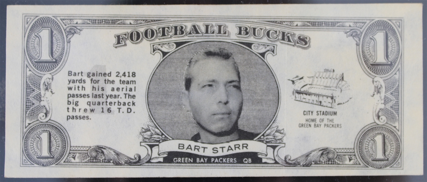 1962 Bart Starr Green Bay Packers Football Bucks #2